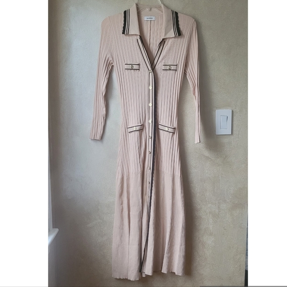 SANDRO ALEXANDRINE RIBBED KNIT DRESS - Picture 8 of 13